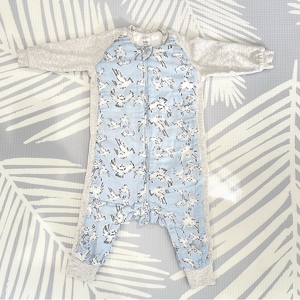 Blue and Gray Kids Pajamas Sleep Sack